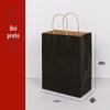 Fábrica Fornece Sacolas de Papel Kraft para Milk Tea, Café, Comida Leve, Takeaway, Embalagem de Papel, Sacolas de Mão, Sacolas de Papel para Pão de Padaria Atacado