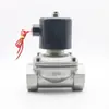 Válvula de Agua de Control Electromagnético Resistente a Altas Temperaturas Agua Caliente Normalmente Cerrada Resistente a la Corrosión Válvula para Aceite Caliente 220V 24V Interruptor Tubería de Agua 4 6 1 pulgada