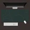 Alfombrilla de Ratón Extra Grande para Envío Transfronterizo, Popular Alfombrilla Negra y Blanca Rayada para Escritorio de Computadora, Alfombrilla de Ratón Específica para Gaming, Diseño Simple
