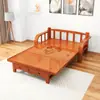 Cama Plegable Sofá de Doble Propósito Cama Doble para Uso Doméstico Siesta Silla para Dormir Simple Económica Oficina Cama de Bambú Multifuncional