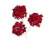 3 Flores de Hortensia Nieve Artificial, Flores Falsas, Flores Hechas a Mano para Bodas, Flores de Seda para Decoración de Escenas de Boda y Arreglos de Piso