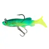 Isca de Pesca Luya Tubarão Cauda Enrolada Bolsa de Cauda Enrolada Conjunto de Peixe de Chumbo 9G12.5G Multi-Cor Gancho de Três Pontas Peixe de Chumbo Isca Macia Atacado