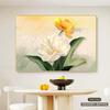 Pintura decorativa de restaurante de flores, atmosférica, nórdica, mesa de jantar, decoração de parede, pintura suspensa, moderna, simples, sala de jantar, fundo, mural de parede