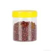 Botella de miel grado alimenticio 2kg botella de plástico PET engrosada frasco de almacenamiento de boca ancha frasco transparente botella de empaque para frutas secas