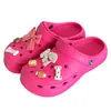 Novos Sapatos com Furos Verão Praia Frescos Flores para Sapato DIY Uso Externo Sola Grossa Modernos Antiderrapantes Respiráveis Secagem Rápida Sandálias que Aumentam a Altura