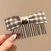 Pente de cabelo penteado de cabeça para baixo novo grampo de cabelo com franja de laço antiderrapante caveira alta estiloso moderno grampo de cabelo lateral com mechas acessório de cabelo