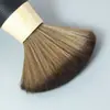 Cepillo Barredor para Salón de Belleza Cerdas Suaves Herramienta de Limpieza de Cuello Cepillo de Madera Maciza Venta al por Mayor Cepillo de Cerdas Suaves Madera Maciza