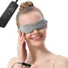 Mascarilla para Ojos Calefactora de Grafeno, Mascarilla para Ojos con Compresa Caliente de Vapor Calefactora Eléctrica USB, Ajuste de Temperatura de 3 Niveles, Relleno de Semillas de Lino Extraíble