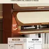 Estantería de esquina de múltiples niveles, armario de almacenamiento de pie, estantería para sala de estar, armario de almacenamiento, vitrina de almacenamiento de mirador vintage, aparador de comedor