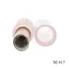 Fábrica al por mayor, tubo de lápiz labial de goma, tubo vacío, boca oblicua, 11,2 mm, tubo de lápiz labial de plástico rosa, material de embalaje cosmético