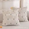 Fundas de almohada decorativas transfronterizas con temática de calabaza de Halloween, los más vendidos de Amazon, con diseños espeluznantes de felpa y acolchados, perfectas para añadir un toque divertido a tu sofá