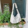 Bolso Sencillo de Color Puro Estilo Coreano 2026 para Estudiantes Femeninas, Bolso Cruzado de Hombro Casual de Gran Capacidad, Bolso Tote de Cuero Suave para Ropa de Trabajo