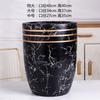 Jingdezhen Macetas de Cerámica Extra Grandes en Blanco y Negro Simples para Balcón Interior Piso Plantación Árbol del Dinero Planta Verde Plantas en Maceta