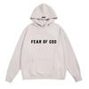 American FOG casual outono e inverno com forro de lã, letras flocadas, marca de moda eterna, moletom com capuz estampado masculino e feminino