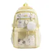 Mochila de alto valor para meninas ins fofa estrelas bolsa pain transparente leve grande capacidade leve mochila para estudante do ensino fundamental