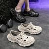Zapatos de agujero todo incluido para hombre, verano, sensación de caca, para usar, deportivos, de ocio, antideslizantes, desodorantes, simples, a la moda, sandalias de pareja