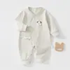 Ropa Clase A Algodón Puro Sin Etiquetas Mameluco de Mariposa para Recién Nacido Esencial para la Bolsa de Maternidad Novedad Otoño 2026 Ropa Cómoda