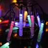 Fio de Luz Bolha LED Solar Transfronteiriço, Luzes Coloridas de Gelo, Caixa de Bateria Tira de Gelo Luzes Decorativas, Fio de Luz de Atmosfera para Jardim