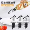 Tempero de cozinha bico de derramamento vinagre molho de soja tampa da garrafa material rolha de garrafa de vinho bico de garrafa de óleo rolha de silicone rolha sem gotejamento universal