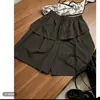 Shorts Feminino de Verão Novo Design Cintura Alta Emagrecedor Cinco Pontos Perna Larga, Calça Casual Reta Versátil Solta