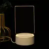 Venta al por mayor de fábrica tablero de escritura DIY de moda en internet luz nocturna luz nocturna 3D tablero de mensajes luminoso acrílico borrable