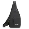 Bolso de Pecho Simple de Moda para Hombre, Nuevo Bolso de Hombro de Cuero Suave de Moda, Estilo Coreano, Bolso Cruzado Frontal para Pecho para Exteriores y Negocios