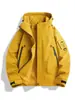 Chaqueta Impermeable de Trabajo para Exteriores, Cortavientos Rojo para Reunión Anual, Chaqueta de Plumas Tres en Uno, Impresión de Logo Personalizado