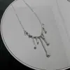 Collar con Colgante de Personalidad Hip-Hop Ins para Mujer, Cadena de Suéter de Moda y Sencilla de Nicho de Gama Alta, Tendencia en Accesorios