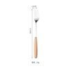 De la naturaleza puro mango de madera maciza cuchillo cuchara cuchara redonda grande palillos cuchara tenedor para fruta cuchara para café cuchillo tenedor para pastel de luna haya