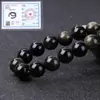 7A Hilos de Cuentas Sueltas de Obsidiana Natural Material para Bisutería Pulseras de Obsidiana Hechas a Mano DIY Cuentas para Pulseras Cuentas de Oración Hiladas a Mano Accesorios