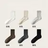 Calcetines 100% algodón, calcetines largos de otoño e invierno para hombre, algodón puro, absorbentes de sudor, resistentes al olor, calcetines deportivos, calcetines a media pantorrilla, calcetines largos talla grande
