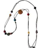 Funda para Auriculares con Botón de Cordón de Cuero Marrón Lanyard para Teléfono Correa Larga Cruzada Tejida Se Puede Llevar en el Hombro o Cruzada Accesorios Pequeños de Yiwu Accesorio Colgante