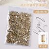 Manicura de diamantes de Año Nuevo champán plano diamante de cristal de forma especial tamaño grande pequeño mini gota de agua amor diamante joyería para uñas