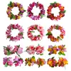 Kaifeng conjunto de diadema de fiesta hawaiana y pulsera 6 colores opcionales accesorios de guirnalda hula de festival props