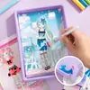 Pegatinas de Diseño de Ropa para Niña Xinmo Set Creativo de Pintura con Arena DIY para Niños Escenas de Diamantes Soporte de Dropshipping