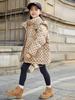 Nuevo Invierno 2024 Chaqueta de Plumón para Niños Espesada para Niños y Niñas Niños Medianos y Grandes con Capucha Estilo Occidental Suelta Cálida