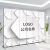 Pantalla de Oficina Personalizada Partición Pared de Fondo Empresa Negocios Bloqueo Plegable Móvil Simple Moderna Pantalla de Eventos