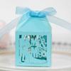 Amazon Boda Europea Láser Hueco Caja de Dulces Boda Dorado Cinta de Chocolate Cartón Fabricantes Venta al por mayor