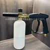 Limpiador de alta presión de venta caliente transfronterizo bote de espuma PA enchufe rápido 1/4 pistola de agua para lavado de coches doméstico con accesorios de boquilla