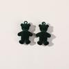 Felpa flocado tridimensional de otoño e invierno japonesa y coreana con accesorios de resina de oso colgante material para llavero colgante de bolso diy femenino