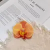 Orquídea Phalaenopsis Flor Cabeza Ramillete Flor de Regalo Pasador de Flor Cabeza de Flor Flor Artificial DIY