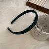 Nueva Banda para el Cabello Delgada de Tela Sedosa de Alta Gama Color Sólido Retro Simple Sensación de Alta Gama Diadema Simple Delgada para la Cabeza Adorno para la Cabeza para Mujer
