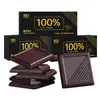 Chocolate 100% Cacau, Chocolate Amargo Puro Diário, Manteiga de Cacau Pura, Zero Açúcar Adicionado, Lanches Estilo Russo