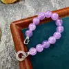 Pulseira Original de Magnólia Lavanda com Contas de Cristal Natural Novo Estilo Retro Chinês Pulseira de Joia Nova Moda Nacional