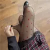 Medias de Punto de Nueva Ola Pantimedias Ultradelgadas Alta Transparencia Medias Blancas de Seda JK Leggings de Primavera y Verano para Mujer Medias de Punto