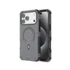 Caso Aplicable Transfronterizo para Apple 17 Pro, Funda con Soporte para iPhone 16 a Prueba de Golpes con Piel Magnética de Tacto Color Sólido