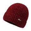 Gorro de Lana para Hombre Otoño e Invierno Nuevo Cálido Gorro de Punto Protección para los Oídos al Aire Libre Gorro de Deslizamiento Gorro Grueso con Felpa Europeo y Americano