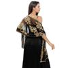 Nuevo chal bordado con lentejuelas de peonía para novia, dama de honor, vestido de novia, vestido de noche, chal femenino, comercio exterior transfronterizo al por mayor