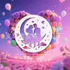 Plantillas Redondas Huecas de Siluetas de Pareja Romántica de Variedad Transfronteriza para Propuesta y Confesión, Plantillas de Dibujo con Patrón de Amantes a la Luz de la Luna