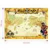 Comercio Exterior Niños Búsqueda del Tesoro Pirata Mapa del Tesoro Juguete Mapa del Tesoro de Papel Kraft Decoraciones Accesorios Festival Fiesta